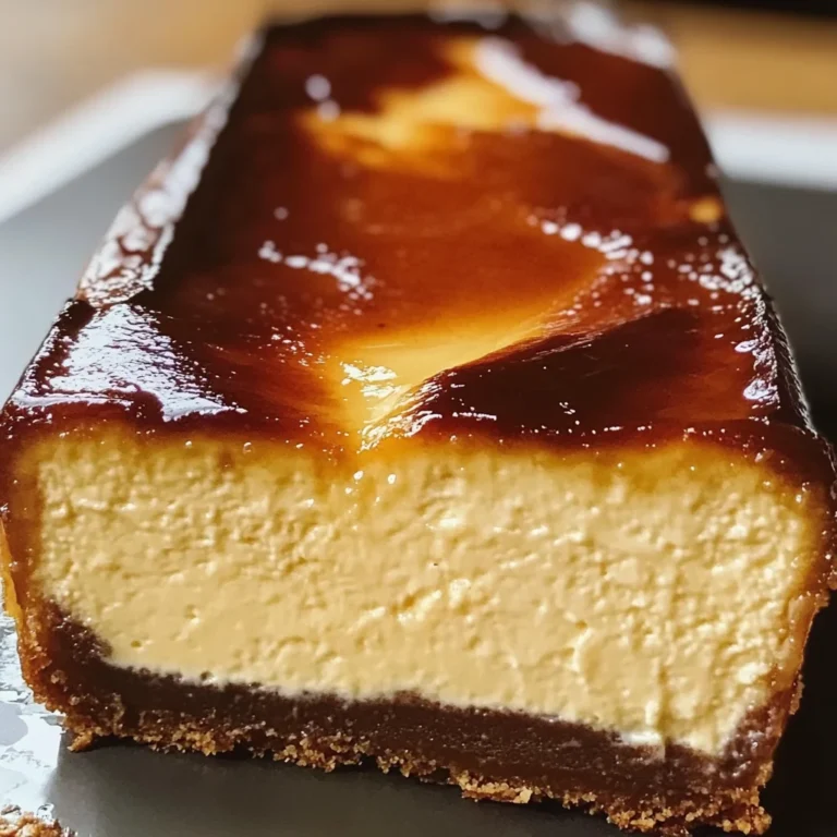 Burnt Basque Cheesecake in a Loaf Pan
