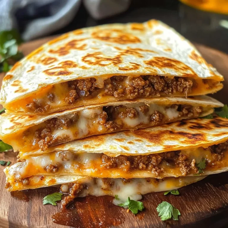 Cheesy Ground Beef Quesadillas Recipe is a must-try!