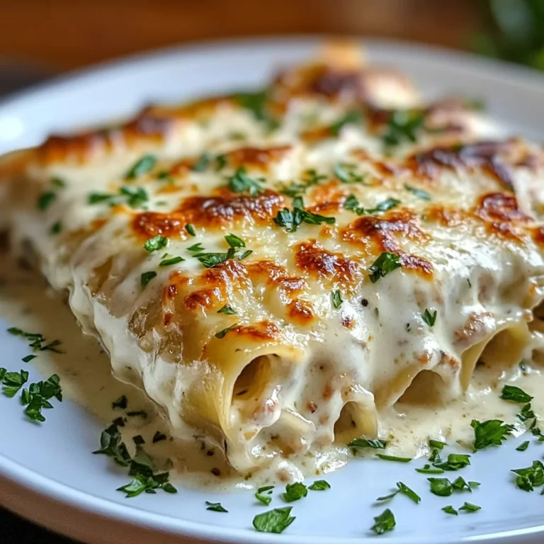 Chicken Alfredo Lasagna Rolls