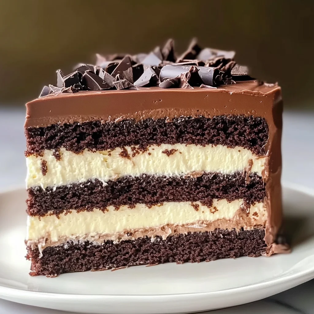 Chocolate Mousse Layer Cake