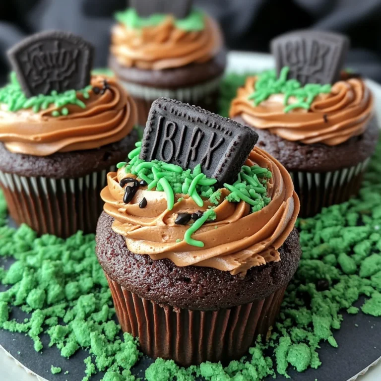 Halloween Graveyard Cupcakes