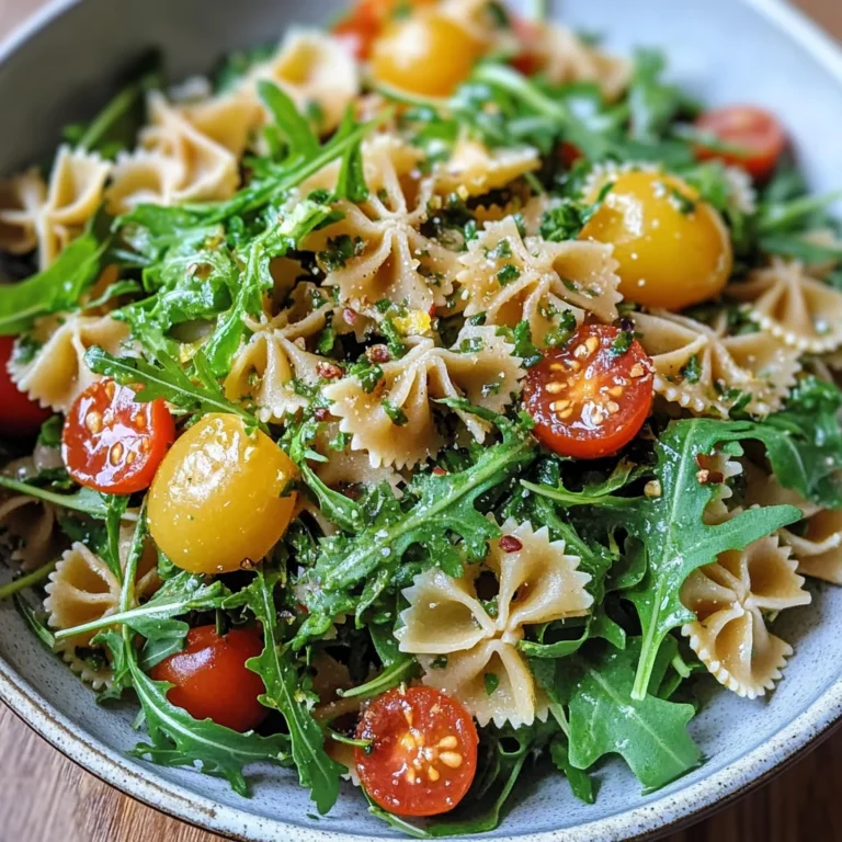 Lemon Arugula Pasta Salad