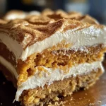 Pumpkin Spice Gooey Cake with Cream Cheese Frosting
