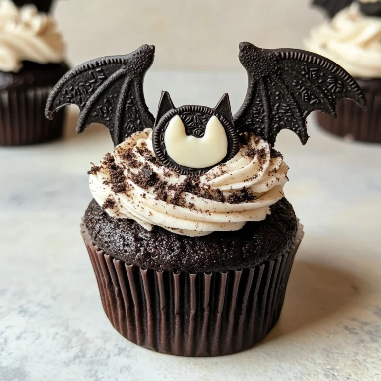 Vegan Oreo Bat Cupcakes