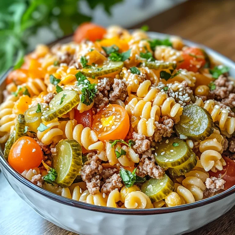 Big Mac Pasta Salad