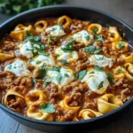 Cheesy Beef Enchilada Tortellini