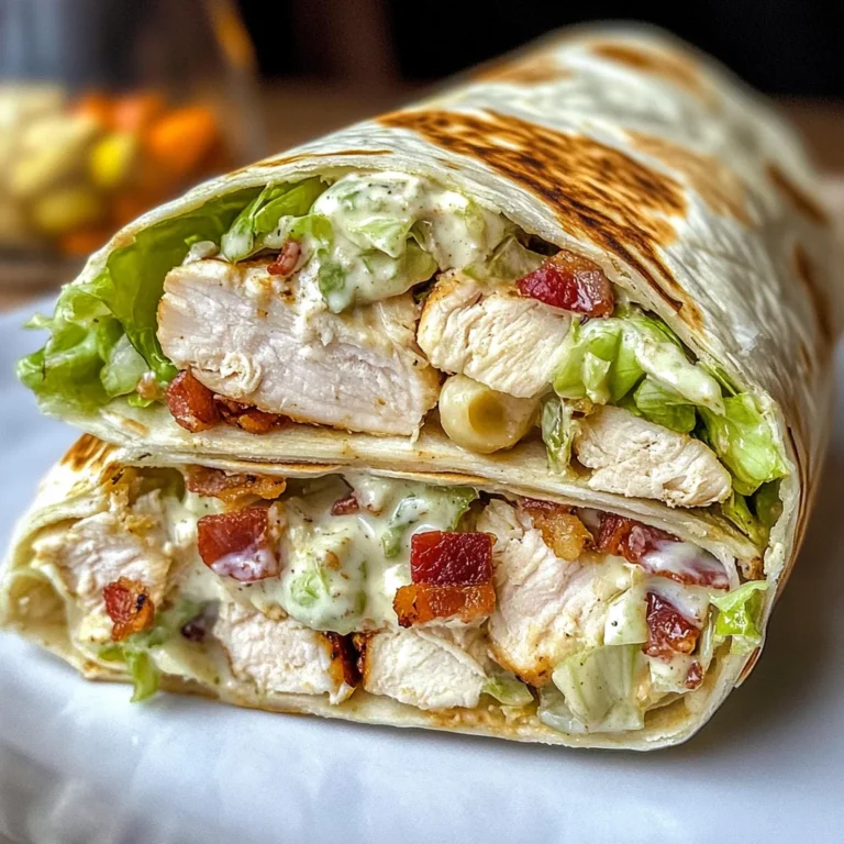Chopped Chicken Caesar Salad Wrap Recipe