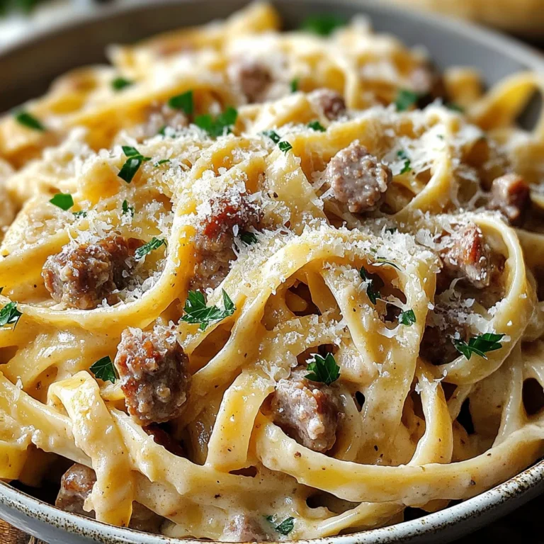 Creamy Italian Sausage Fettuccine: A Deliciously Rich Pasta Recipe