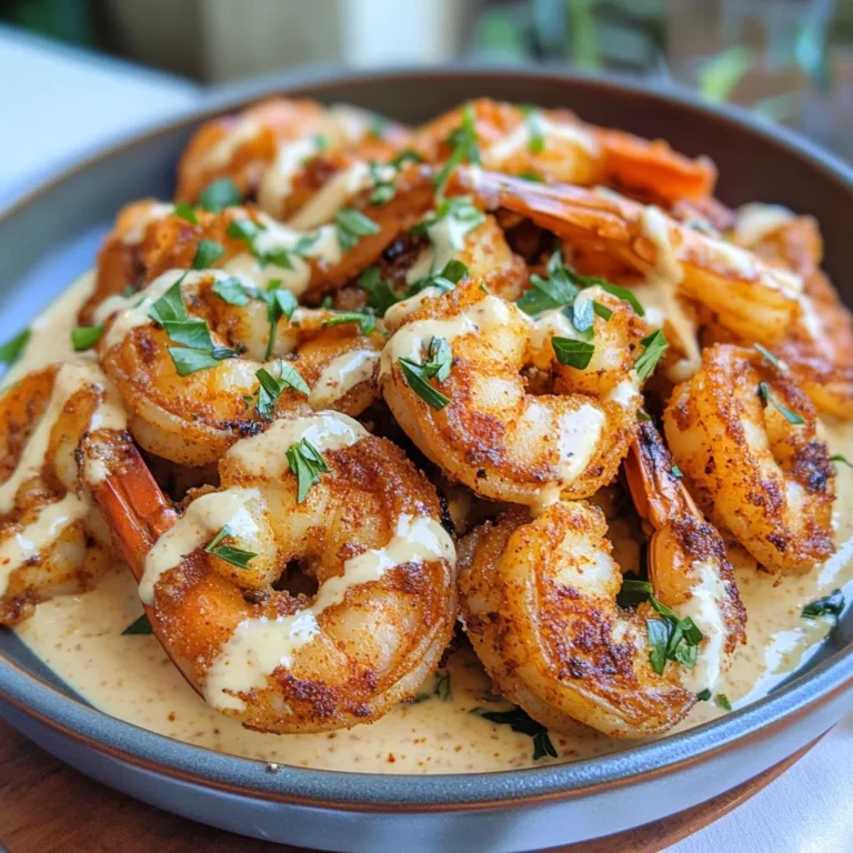 Crispy Cajun Shrimp with Creamy Sauce