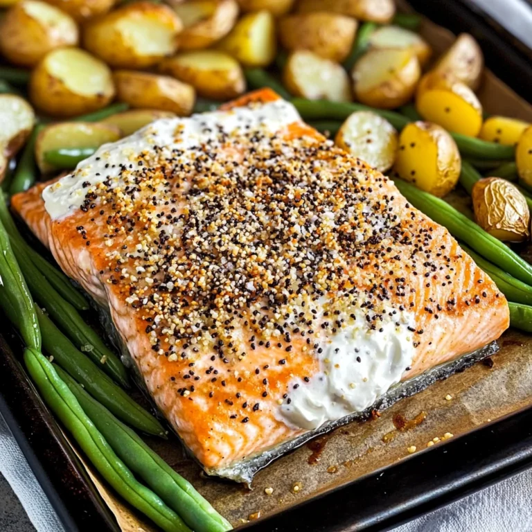 Everything Bagel Sheet Pan Salmon