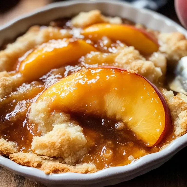 Fresh Peach Cobbler Recipe