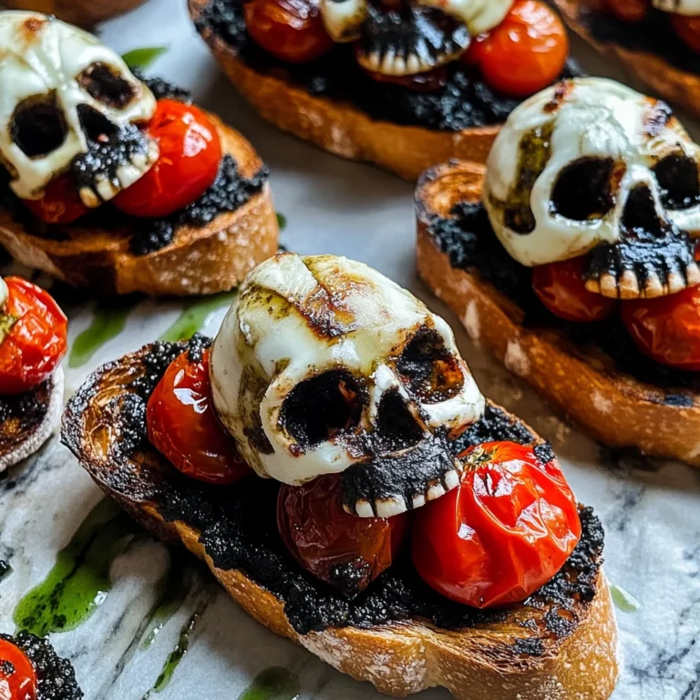 Halloween Bruschetta Appetizer