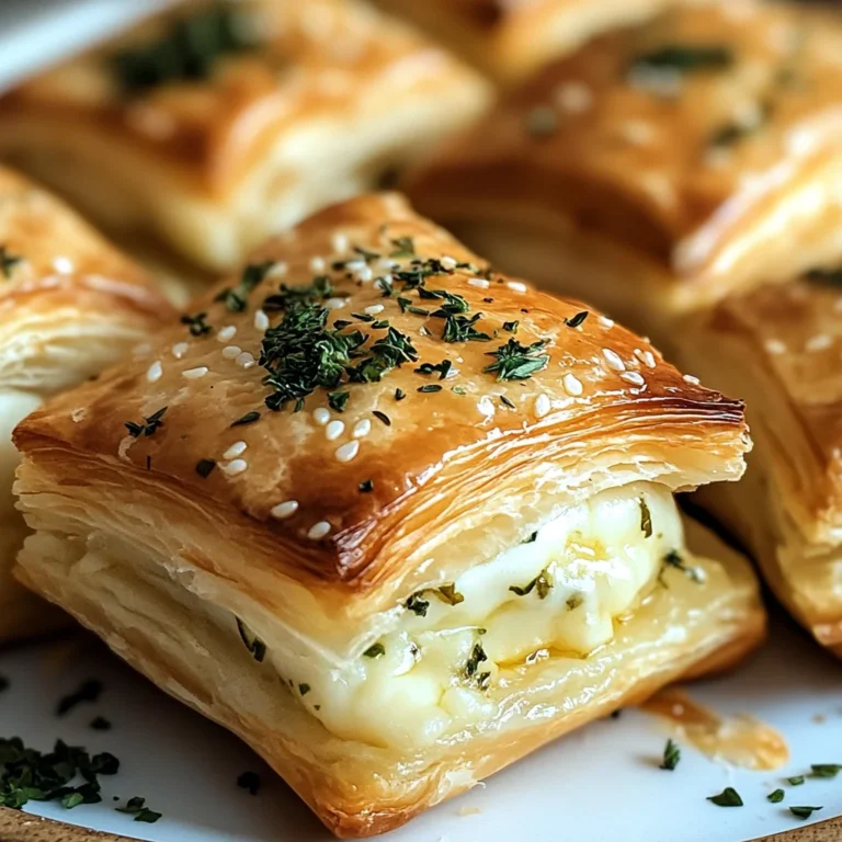 Herb and Cheese Stuffed Puff Pastry Bites