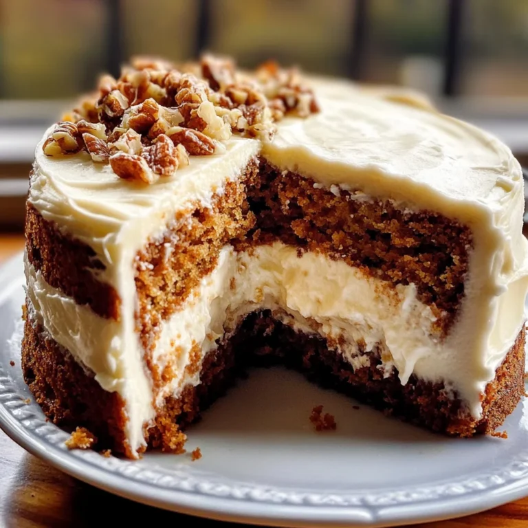 Honeybun Carrot Cake with Cheesecake Filling