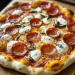Hot Honey Pepperoni Ricotta Pizza : A Pizza Recipe