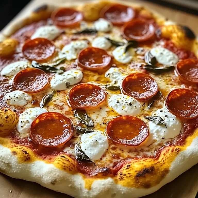 Hot Honey Pepperoni Ricotta Pizza : A Pizza Recipe
