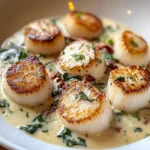 Irresistible Creamy Tuscan Scallops
