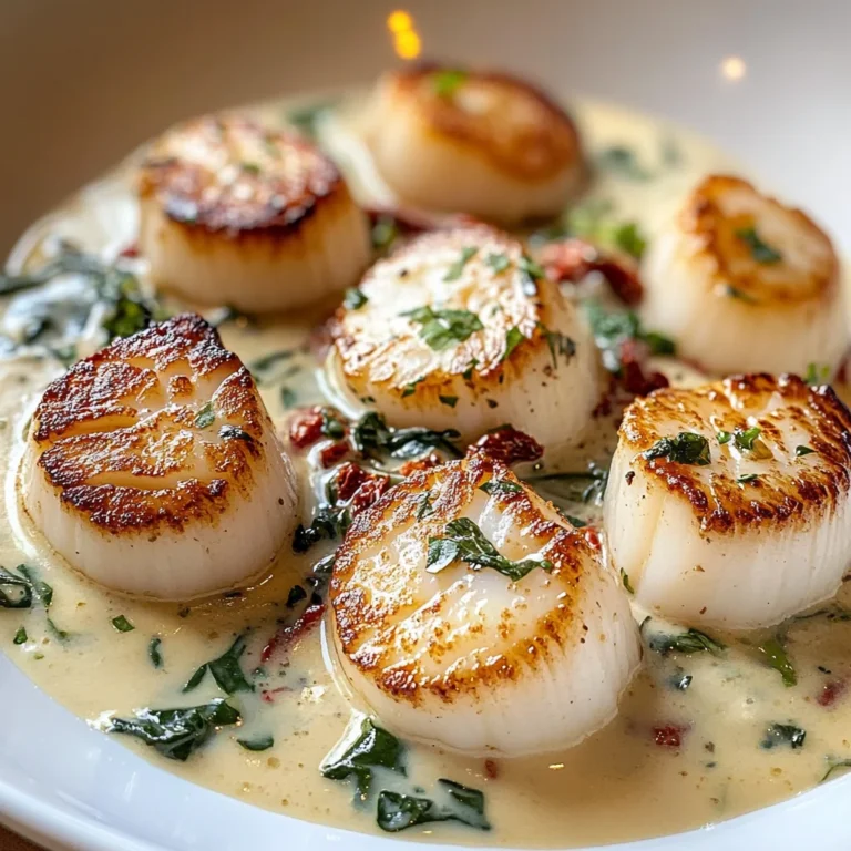 Irresistible Creamy Tuscan Scallops