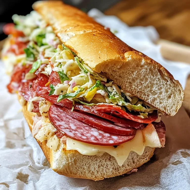 Italian Grinder Salad Sandwich