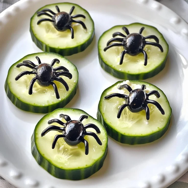 Keto Spider Cucumber Appetizer Bites
