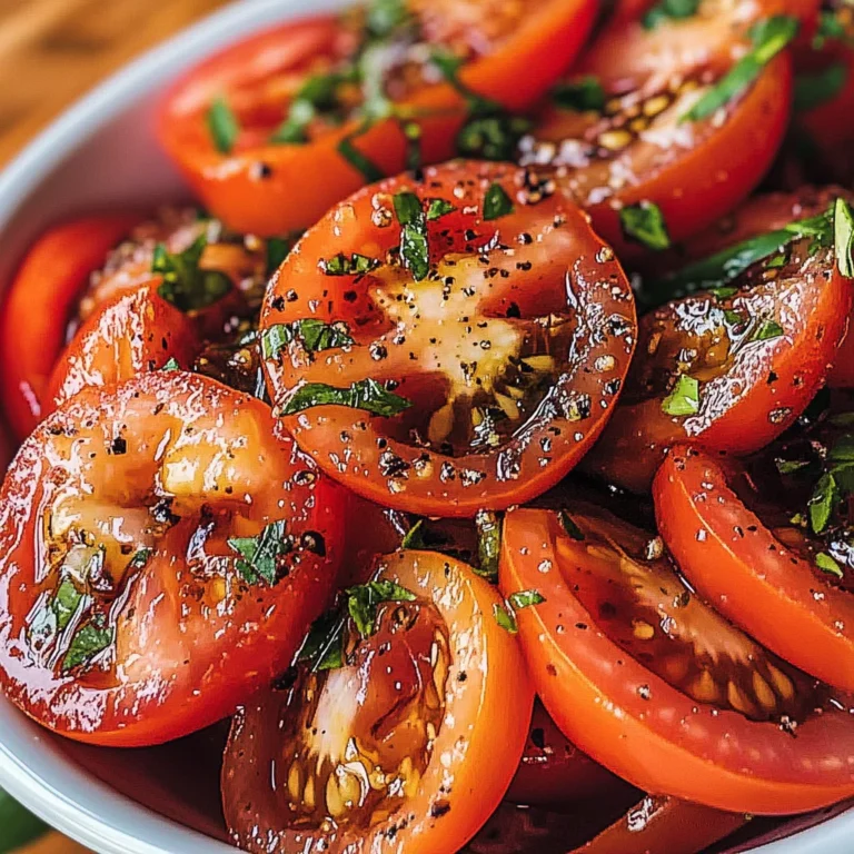 Marinated Tomatoes: A Delicious Recipe for Flavorful Summer Salads