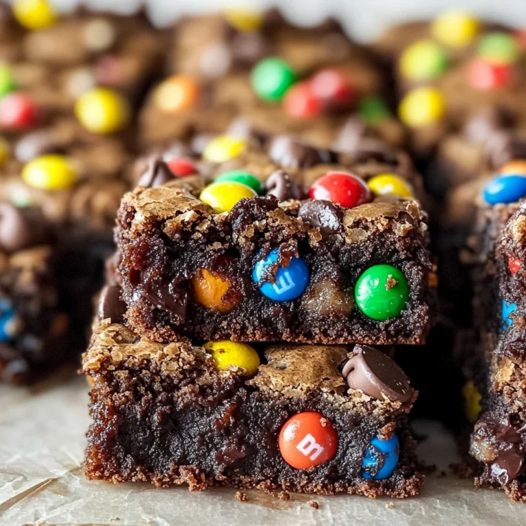 Monster Cookie Fudgy Brownies