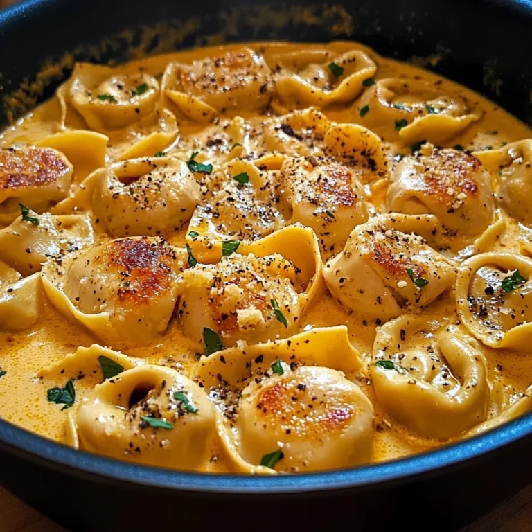 One-Pot Spicy Garlic Butter Chicken Tortellini