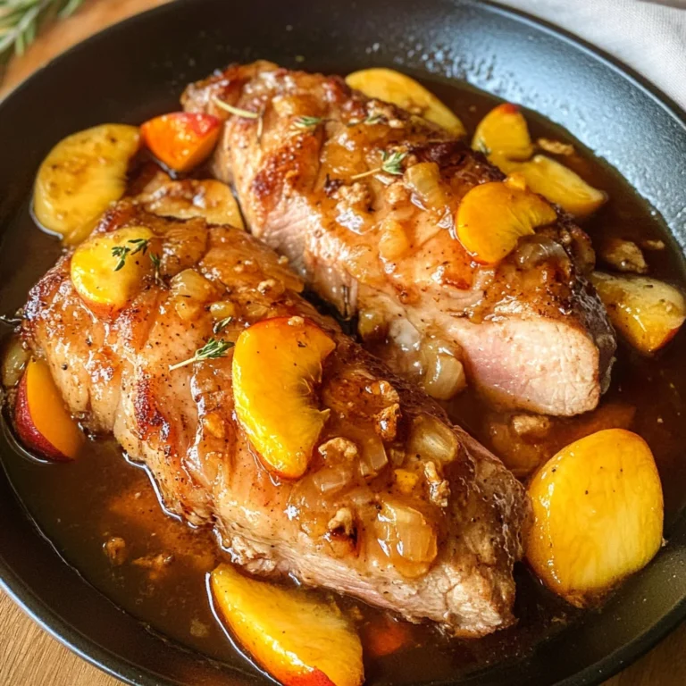 Peach Glazed Pork Tenderloin