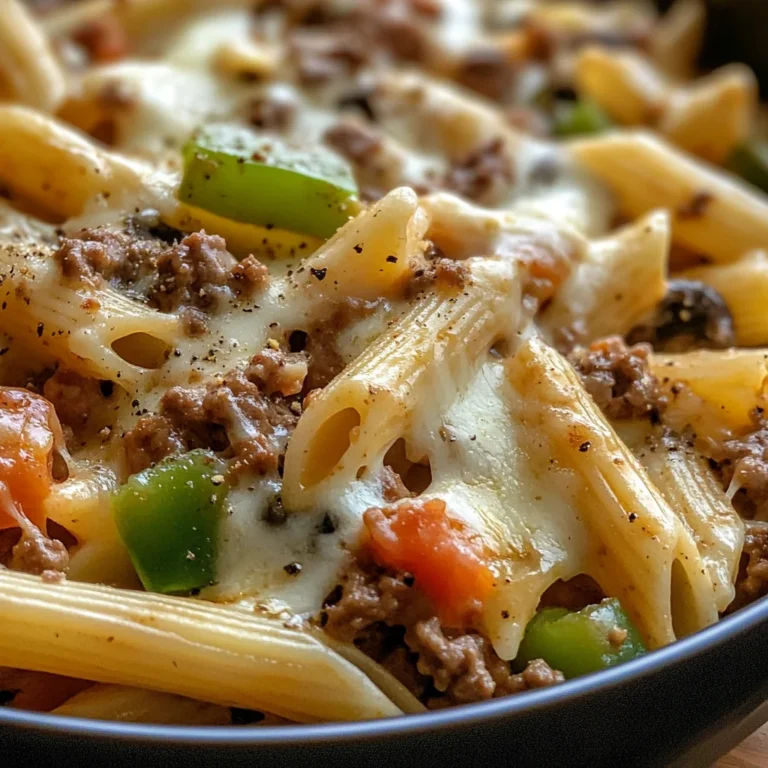 Philly Cheesesteak Pasta