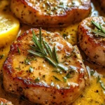 Rosemary Garlic Butter Pork Chops