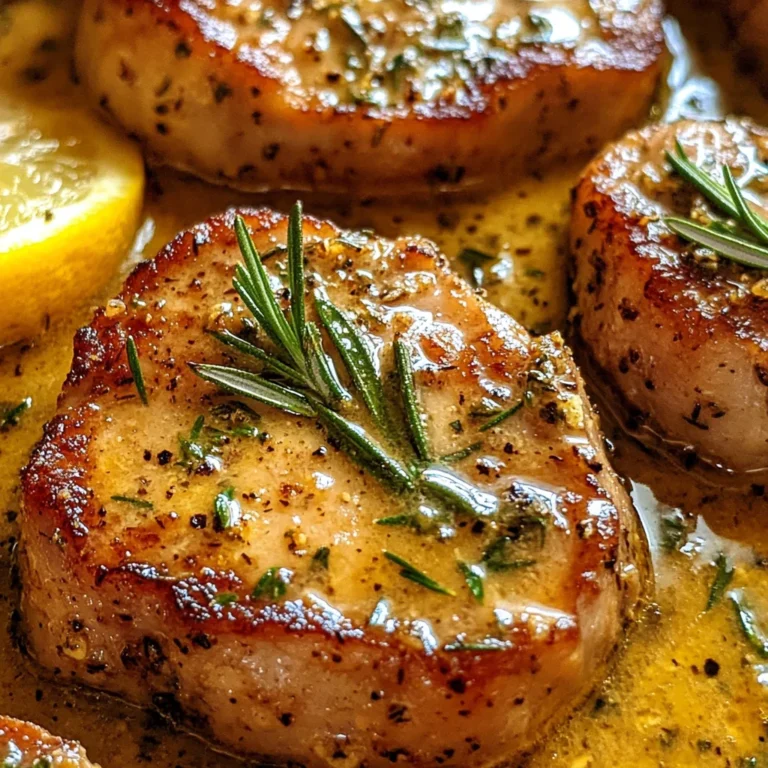 Rosemary Garlic Butter Pork Chops