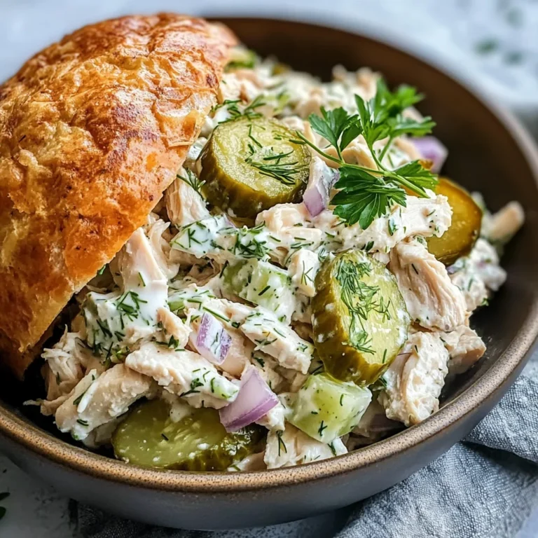 Savory Dill Pickle Chicken Salad