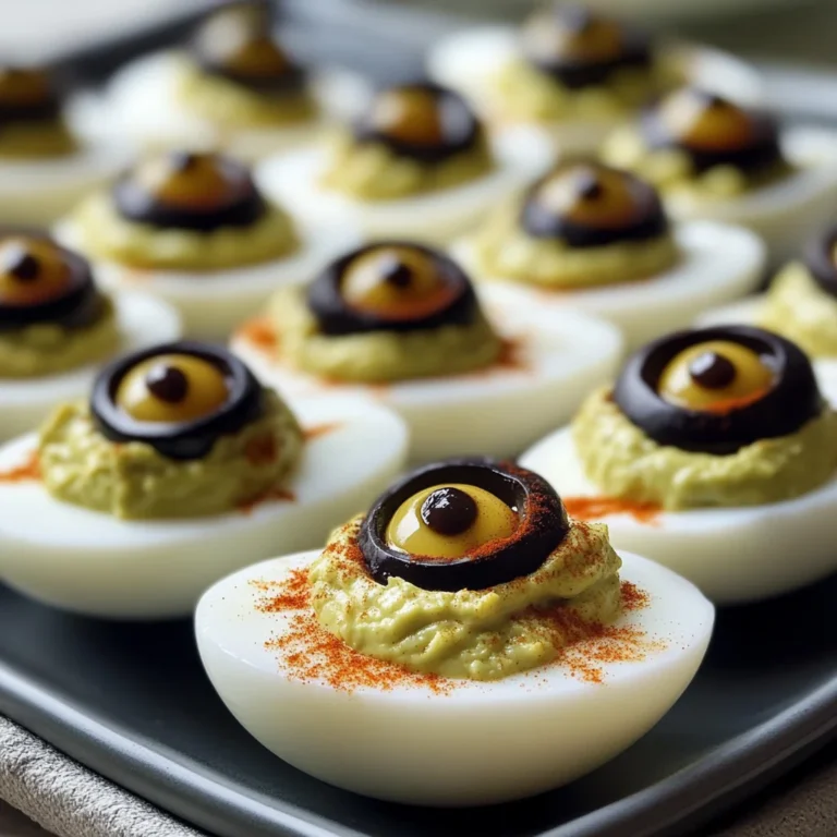 Spooky Deviled Eyeballs