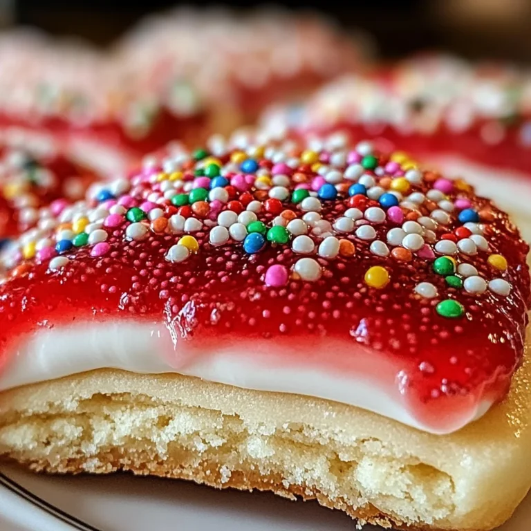 Strawberry Pop Tart Sugar Cookies