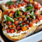 Zesty Goat Cheese Bruschetta Dip