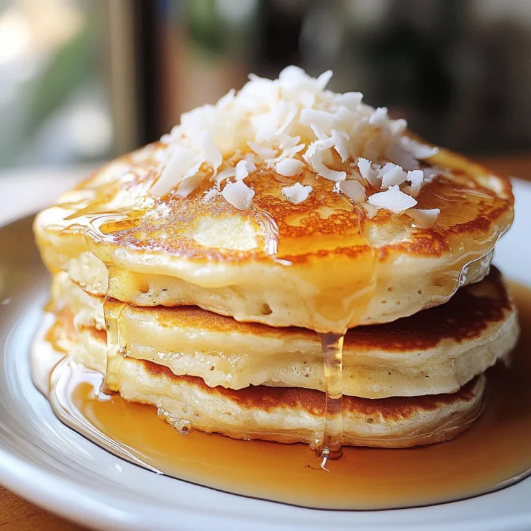 coconut cream pancakes