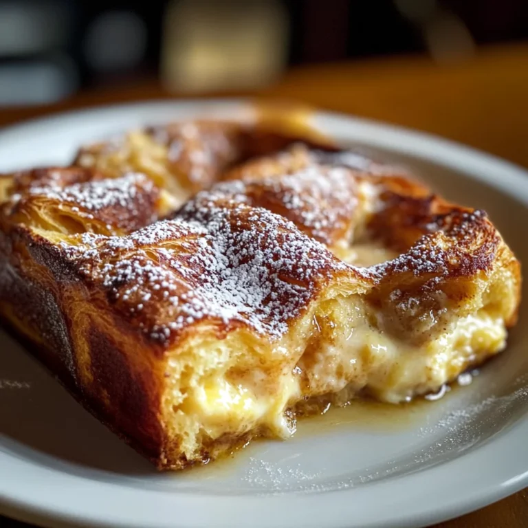 croissant french toast casserole