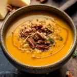 Apple Cheddar Sweet Potato Soup