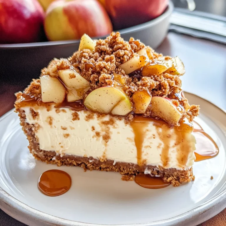 Apple Crisp Cheesecake