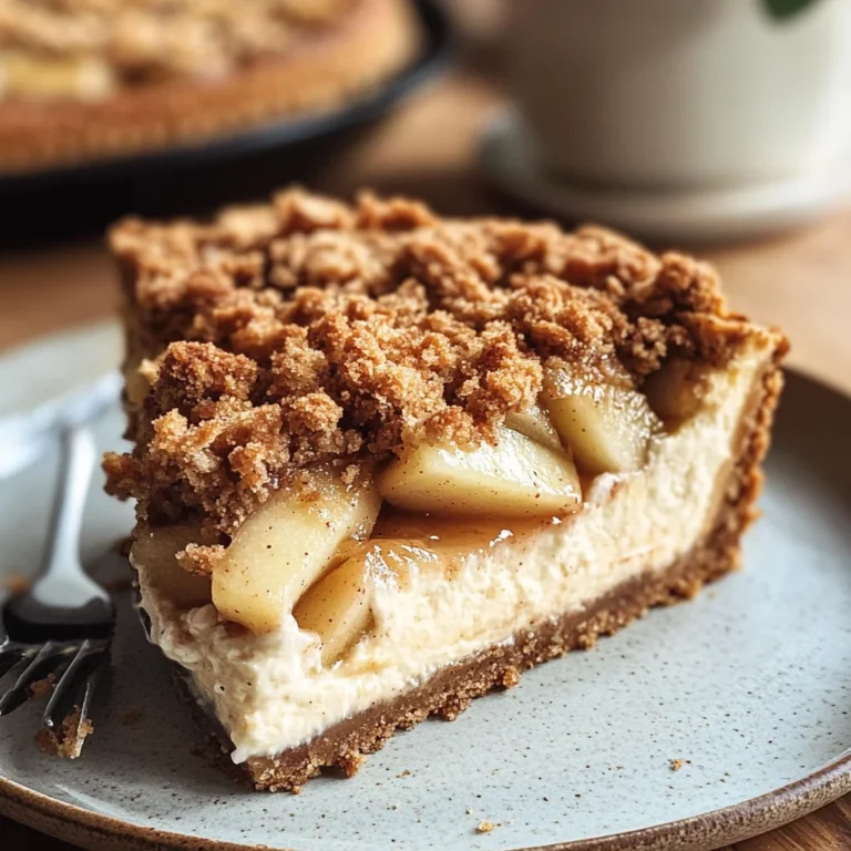 Apple Crumble Cheesecake