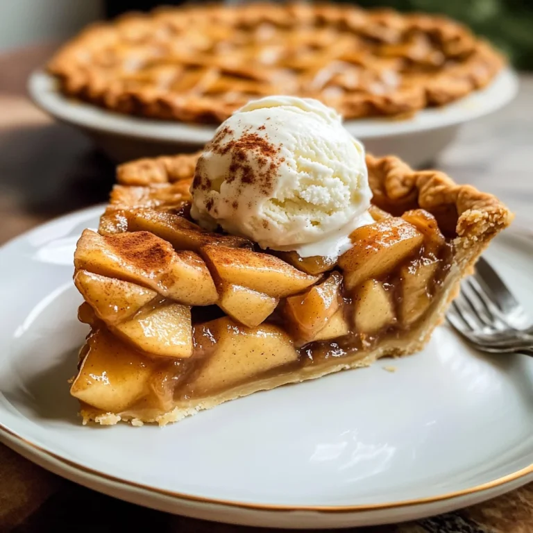 Apple Pie à la Mode (Apple Pie with Ice Cream Recipe)