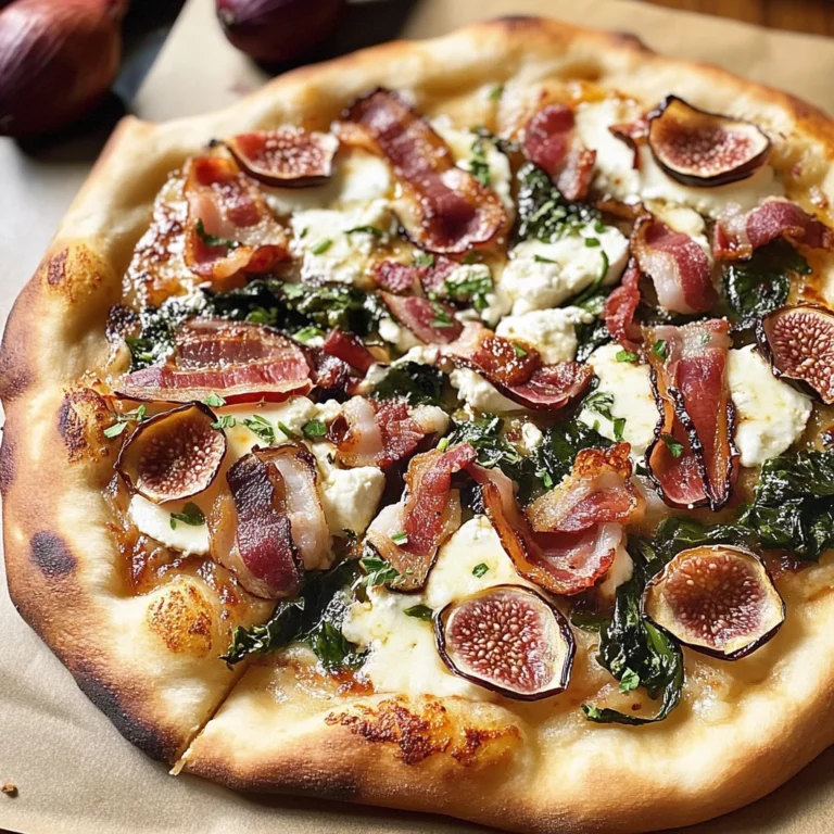 Bacon Fig Gorgonzola Pizza