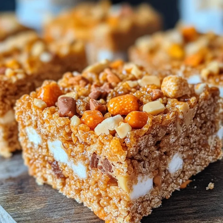 Butterfinger Rice Krispie Treats