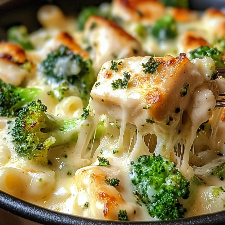 Chicken and Broccoli Alfredo Bake