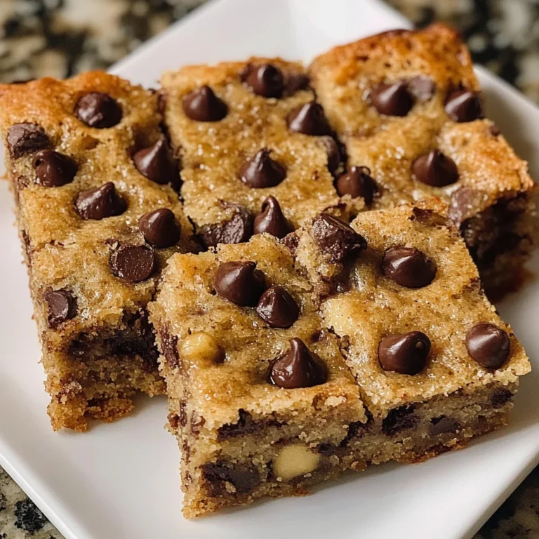 Chocolate Chip Banana Bars Recipe