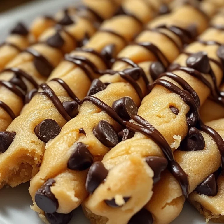 Chocolate Chip Cookie Dough Twists