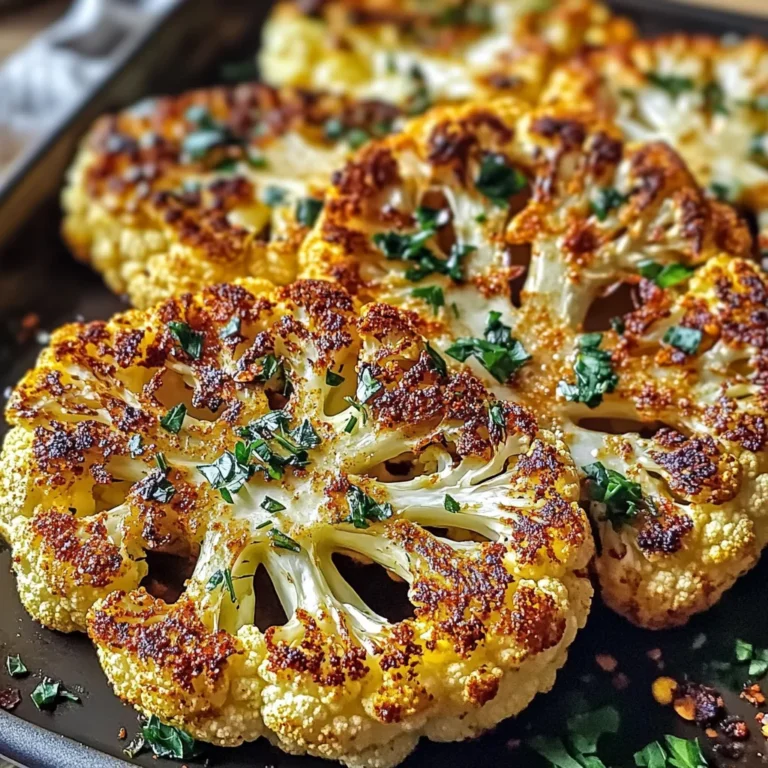 Crispy Baked Cauliflower Steaks