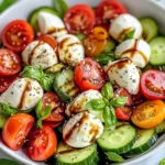 Cucumber Caprese Salad