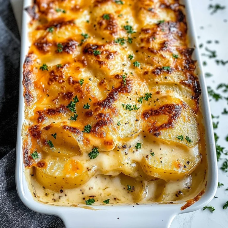 Dad’s Creamy & Cheesy Au Gratin Potatoes