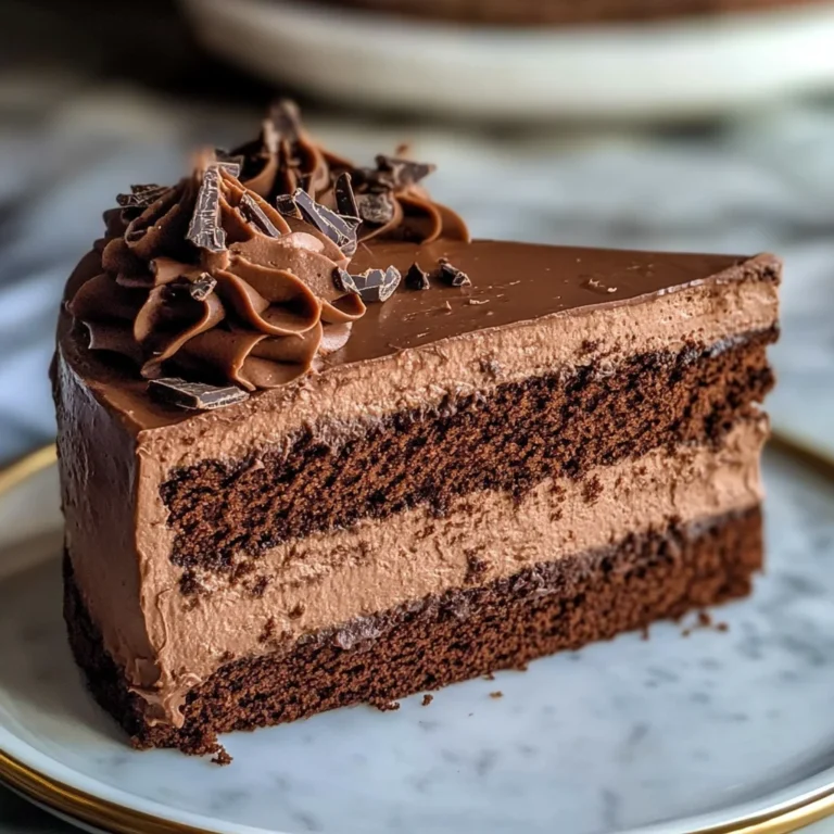 Easy Chocolate Mousse Cake Recipe